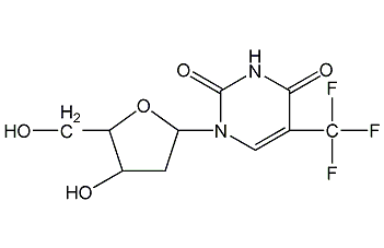 trifluorothymidine structural formula