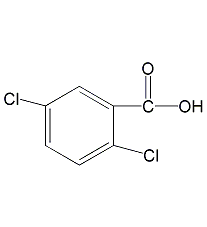 2,5-Dichlorobenzoic acid structural formula