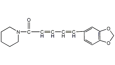 Piperine structural formula