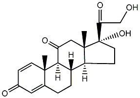 Prednisone structural formula