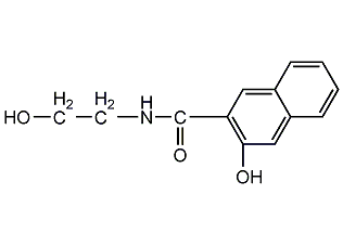 3-hydroxy-n-(2-hydroxyethyl)-2-naphthylcarboxamide structural formula